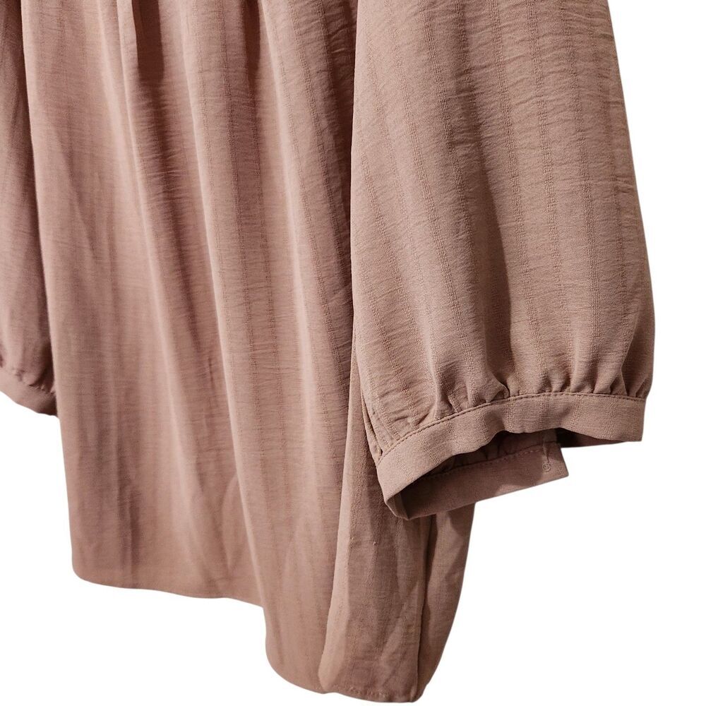 Rapbin Top Size XXL Light Brown Color Pleated. New - Picture 2 of 13